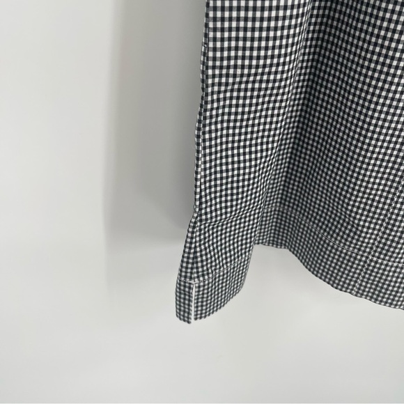 J. Crew NWT Edie Gingham Dress Womens Size 4 tall Black White Check Ruffle - Picture 10 of 11